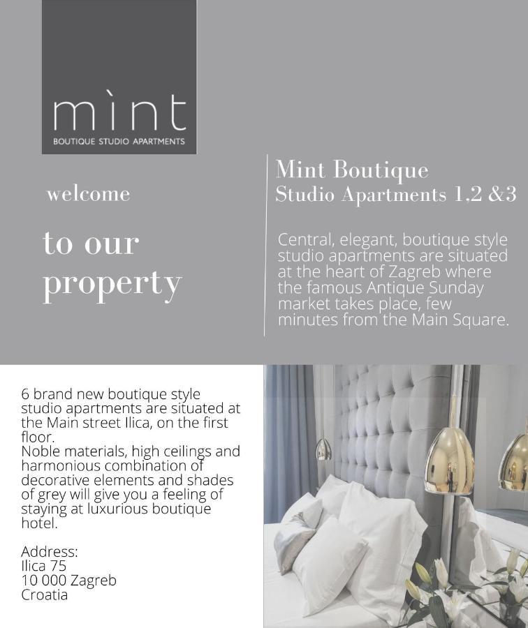 Mint Boutique Studio Apartments 3 Загреб Екстериор снимка